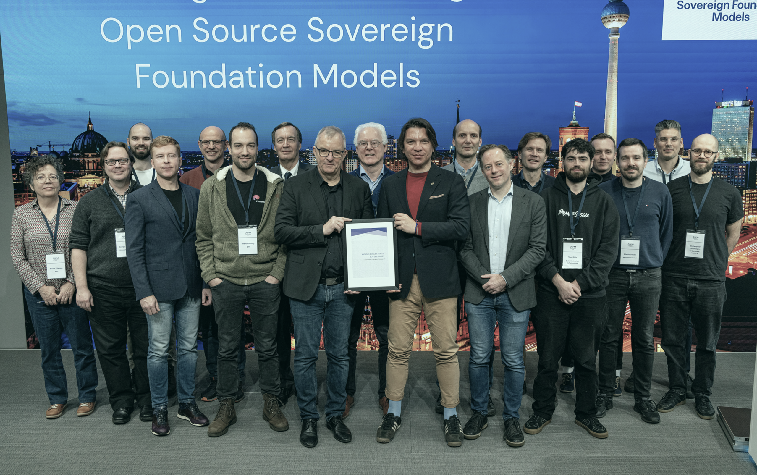 1st International Workshop on Pretraining and Posttraining of Open Source Sovereign Foundation Models Group Photo
